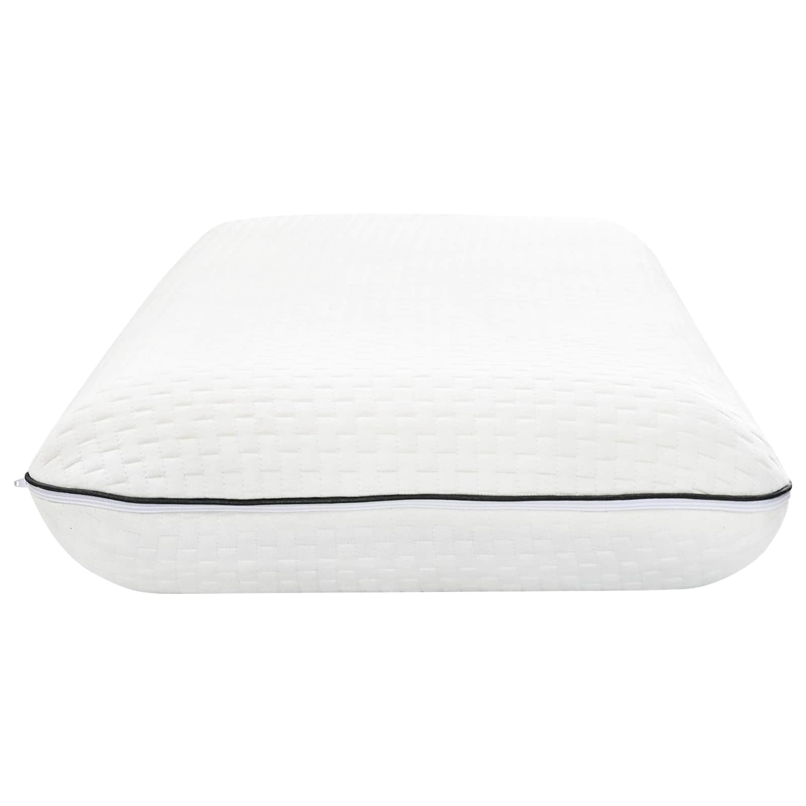vidaXL Schlafkissen Uni Weiß 80 x 40 x 12 cm Gelschaum