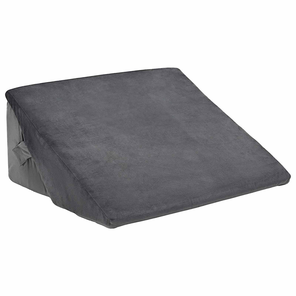 vidaXL Keil Kopfkissen Grau 55 x 55 x 26 cm Viscoschaum