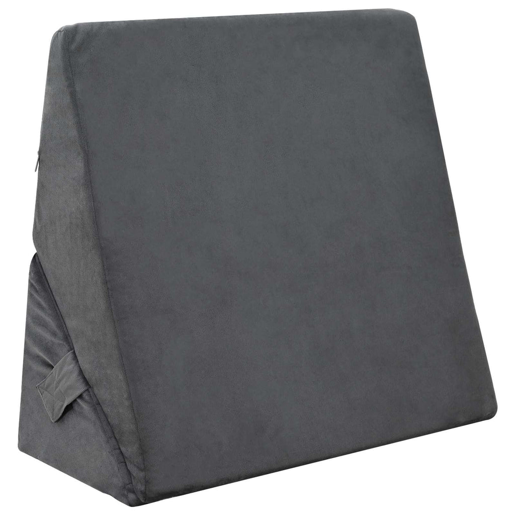 vidaXL Keil Kopfkissen Grau 55 x 55 x 26 cm Viscoschaum