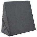 vidaXL Keil Kopfkissen Grau 55 x 55 x 26 cm Viscoschaum