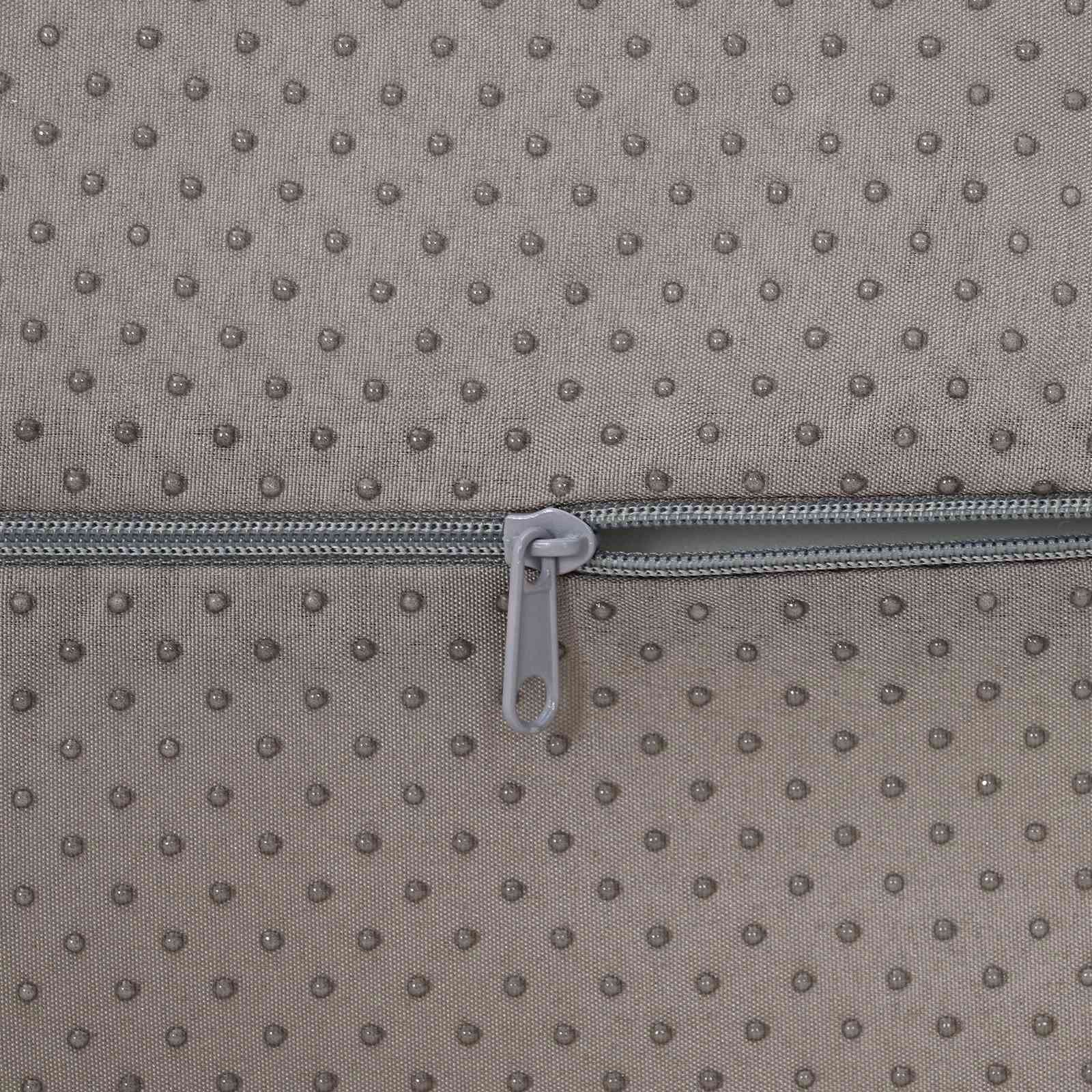 vidaXL Fußstützenkissen Uni Grau 42 x 18 x 13 cm PU-Schaum
