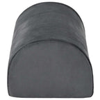 vidaXL Fußstützenkissen Uni Grau 42 x 18 x 13 cm PU-Schaum