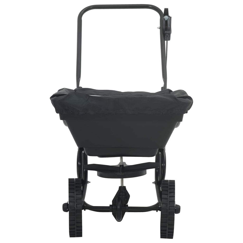 vidaXL Streuer Schwarz 82 x 46 x 75 cm PVC und Stahl