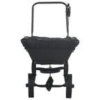 vidaXL Streuer Schwarz 82 x 46 x 75 cm PVC und Stahl