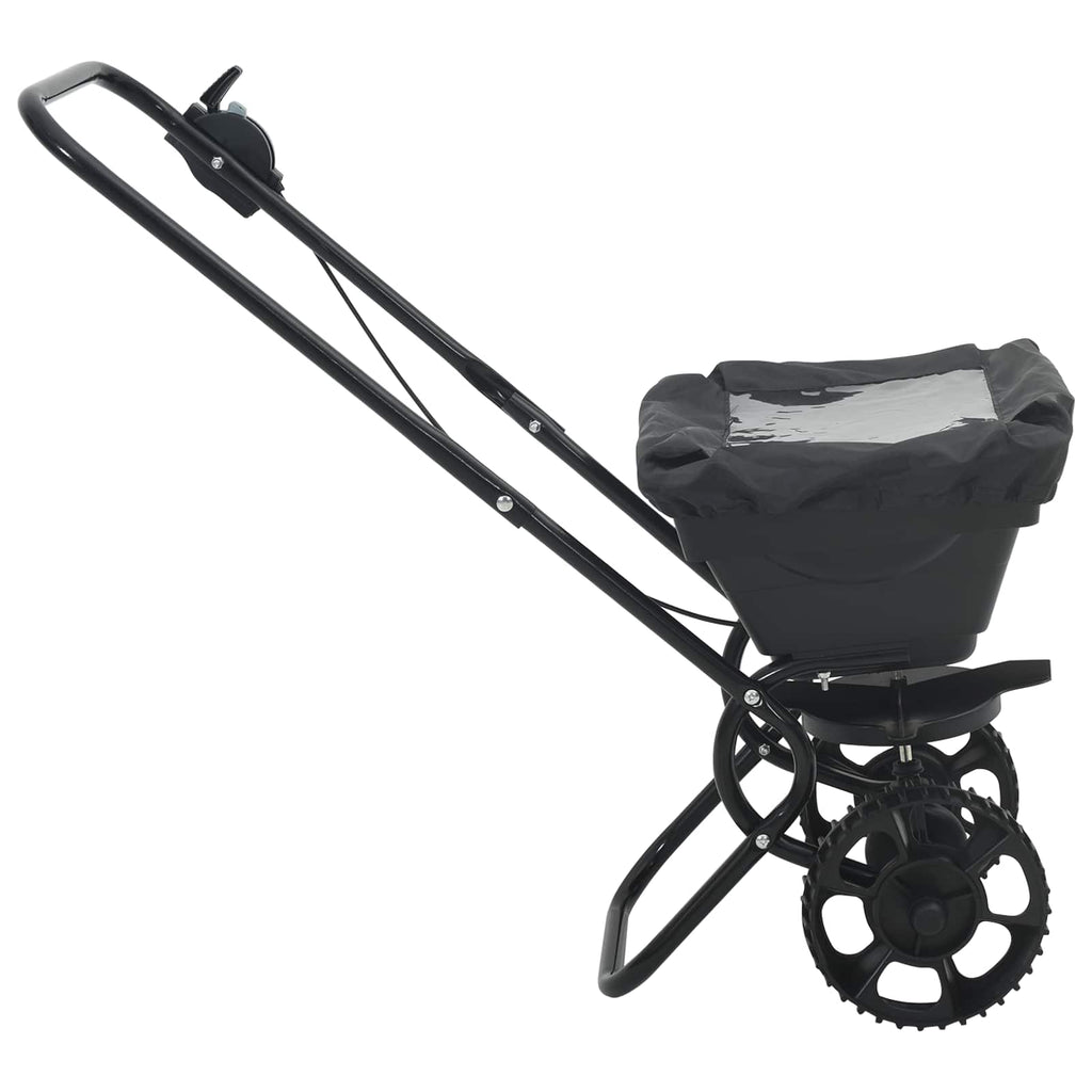 vidaXL Streuer Schwarz 82 x 46 x 75 cm PVC und Stahl
