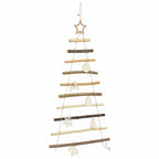 vidaXL Weihnachtsbaum mit 30 LEDs Natur 90 cm Massives Eschenholz