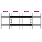 vidaXL Fenstergitter 76 x 30 cm Pulverbeschichteter Stahl Schwarz