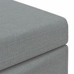 vidaXL Hocker Hellgrau 41 x 41 x 40 cm Stoff und Pressholz