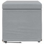 vidaXL Hocker Hellgrau 41 x 41 x 40 cm Stoff und Pressholz