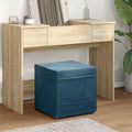 vidaXL Hocker Blau 41 x 41 x 40 cm Samt und Engineering Holz