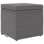 vidaXL Hocker Grau 41 x 41 x 40 cm Kunstleder und Engineering Holz