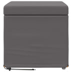 vidaXL Hocker Grau 41 x 41 x 40 cm Kunstleder und Engineering Holz