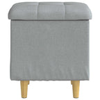 vidaXL Ottoman mit Stauraum Hellgrau 40 x 40 x 45 cm Stoff