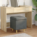 vidaXL Aufbewahrungsottomane Dunkelgrau 40 x 40 x 45 cm Stoff