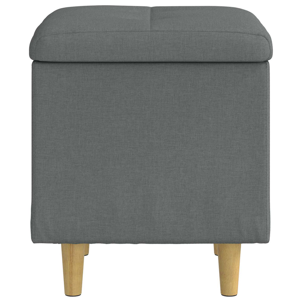 vidaXL Aufbewahrungsottomane Dunkelgrau 40 x 40 x 45 cm Stoff