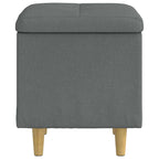 vidaXL Aufbewahrungsottomane Dunkelgrau 40 x 40 x 45 cm Stoff