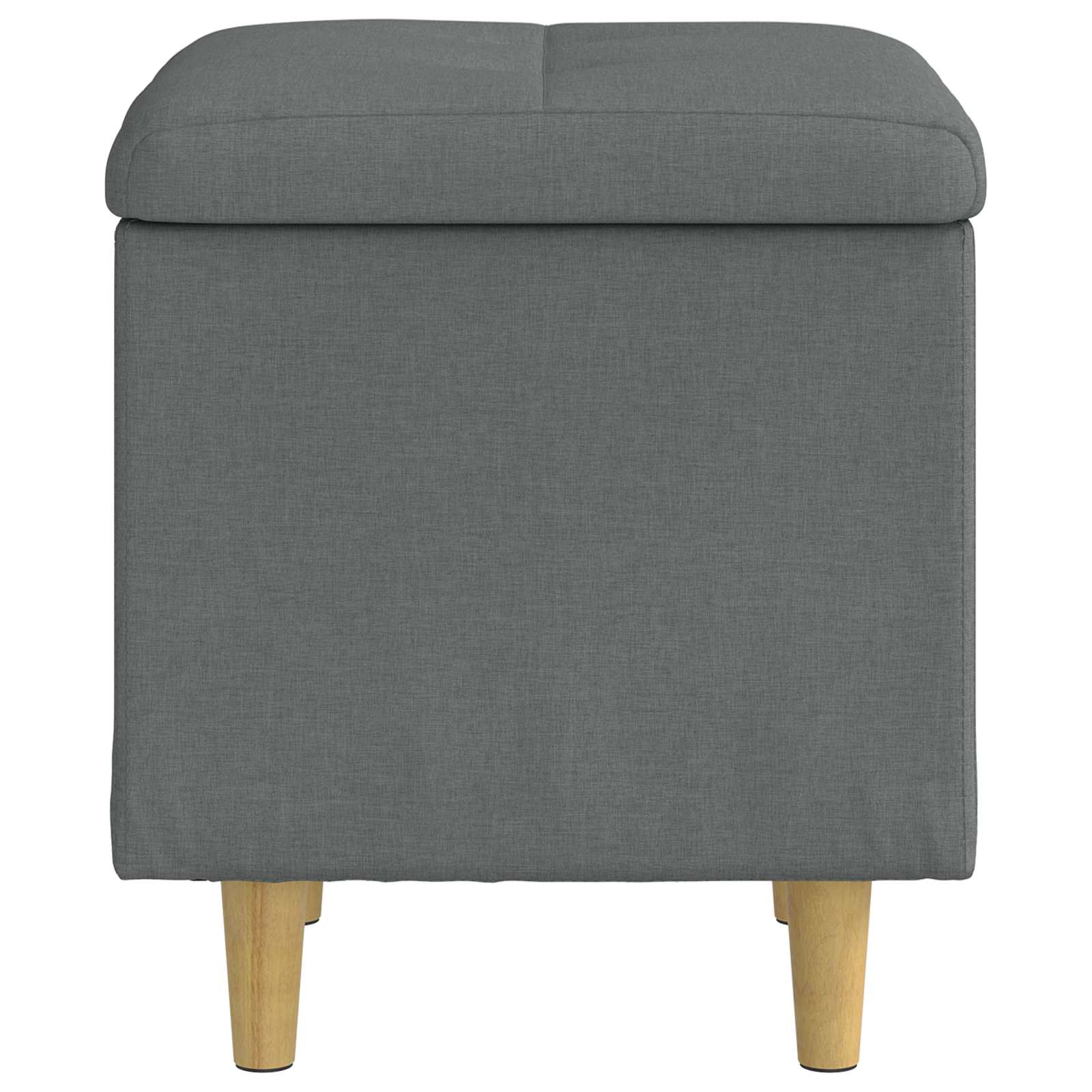 vidaXL Aufbewahrungsottomane Dunkelgrau 40 x 40 x 45 cm Stoff
