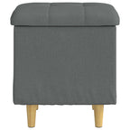 vidaXL Aufbewahrungsottomane Dunkelgrau 40 x 40 x 45 cm Stoff