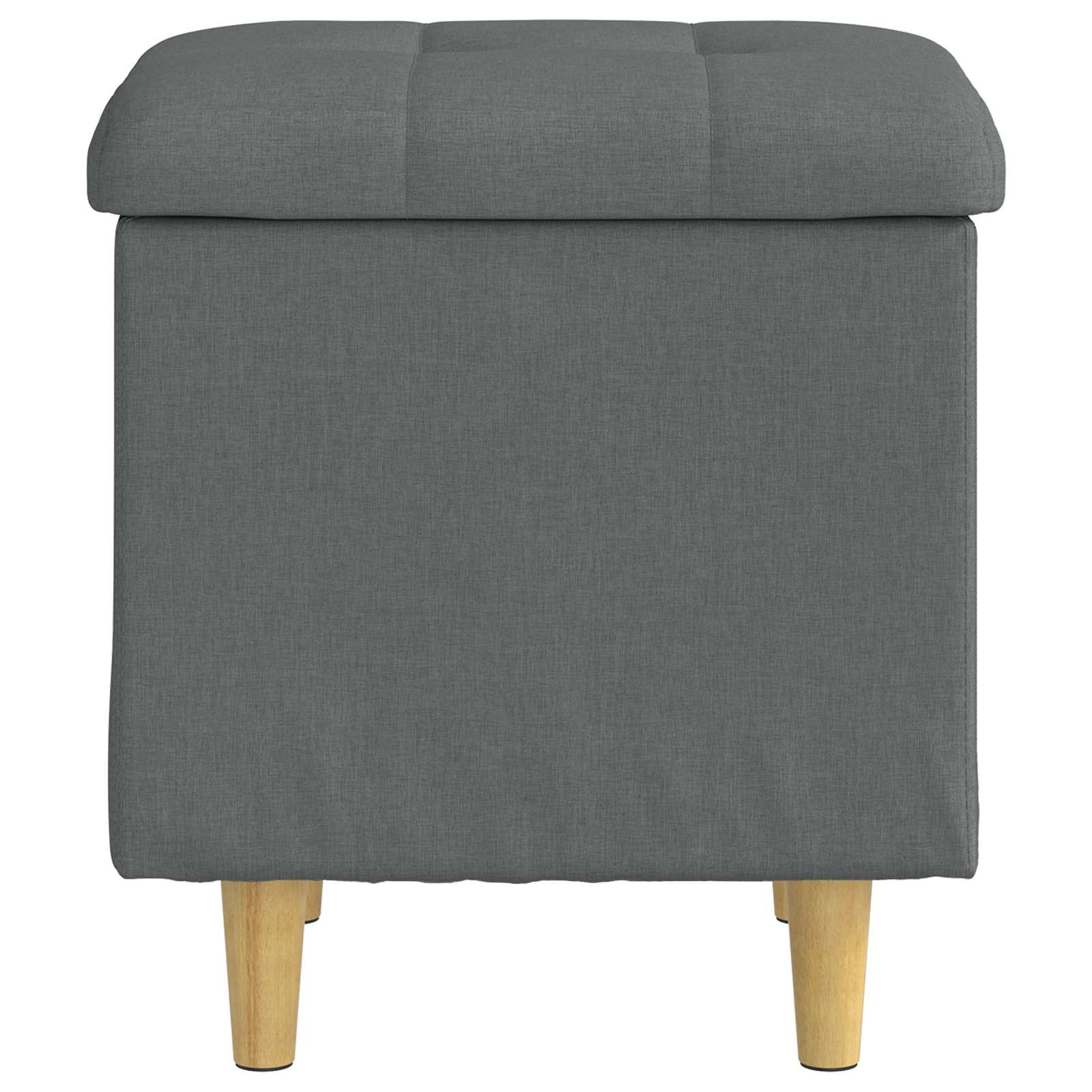 vidaXL Aufbewahrungsottomane Dunkelgrau 40 x 40 x 45 cm Stoff