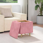 vidaXL Ottoman mit Stauraum 40 x 40 x 45 cm Samt