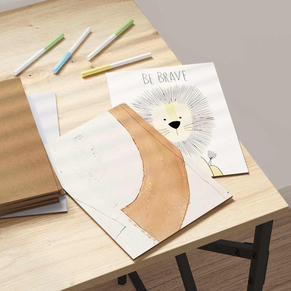 vidaXL Dekoplatten 150 pcs Weiß 15 x 21 x 0,27 cm Holzwerkstoff