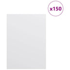 vidaXL Dekoplatten 150 pcs Weiß 15 x 21 x 0,27 cm Holzwerkstoff