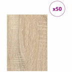 vidaXL Dekoplatten 50 pcs Sonoma-Eiche 15 x 21 x 0,27 cm Holzwerkstoff