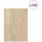 vidaXL Dekoplatten 150 pcs Sonoma-Eiche 15 x 21 x 0,27 cm