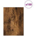 vidaXL Dekoplatten 150 pcs Geräucherte Eiche 15 x 21 x 0,27 cm