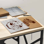 vidaXL Dekoplatten 50 pcs Graues Sonoma 15 x 21 x 0,27 cm