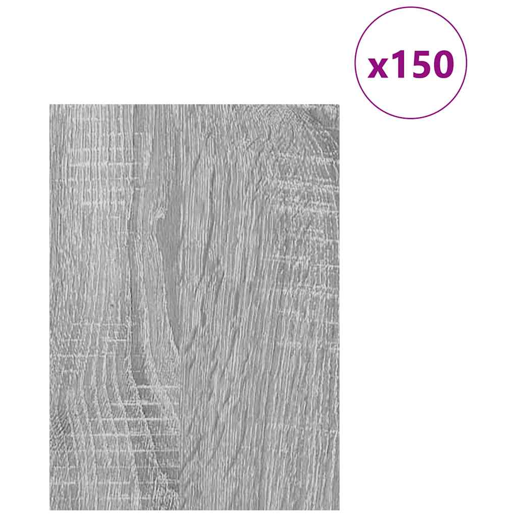 vidaXL Dekoplatten 150 pcs Graues Sonoma 15 x 21 x 0,27 cm