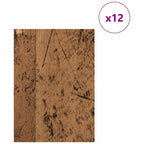 vidaXL Dekoplatten 12 pcs Altholz 15 x 21 x 0,27 cm Holzwerkstoff
