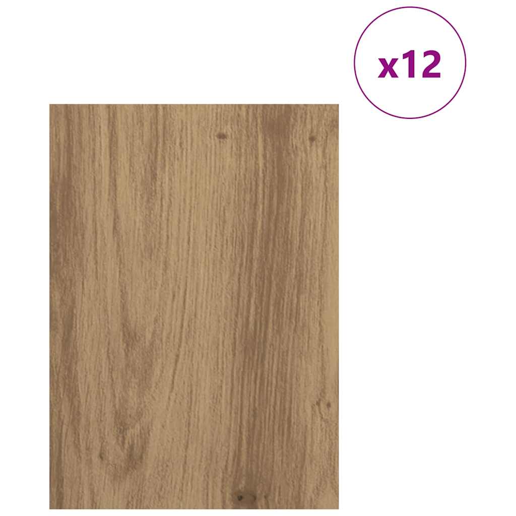 vidaXL Dekoplatten 12 pcs Artisan-Eiche 15 x 21 x 0,27 cm