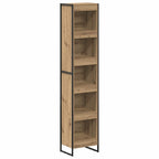 vidaXL Bücherregal Kunsthandwerk Eiche 40 x 30 x 189,5 cm