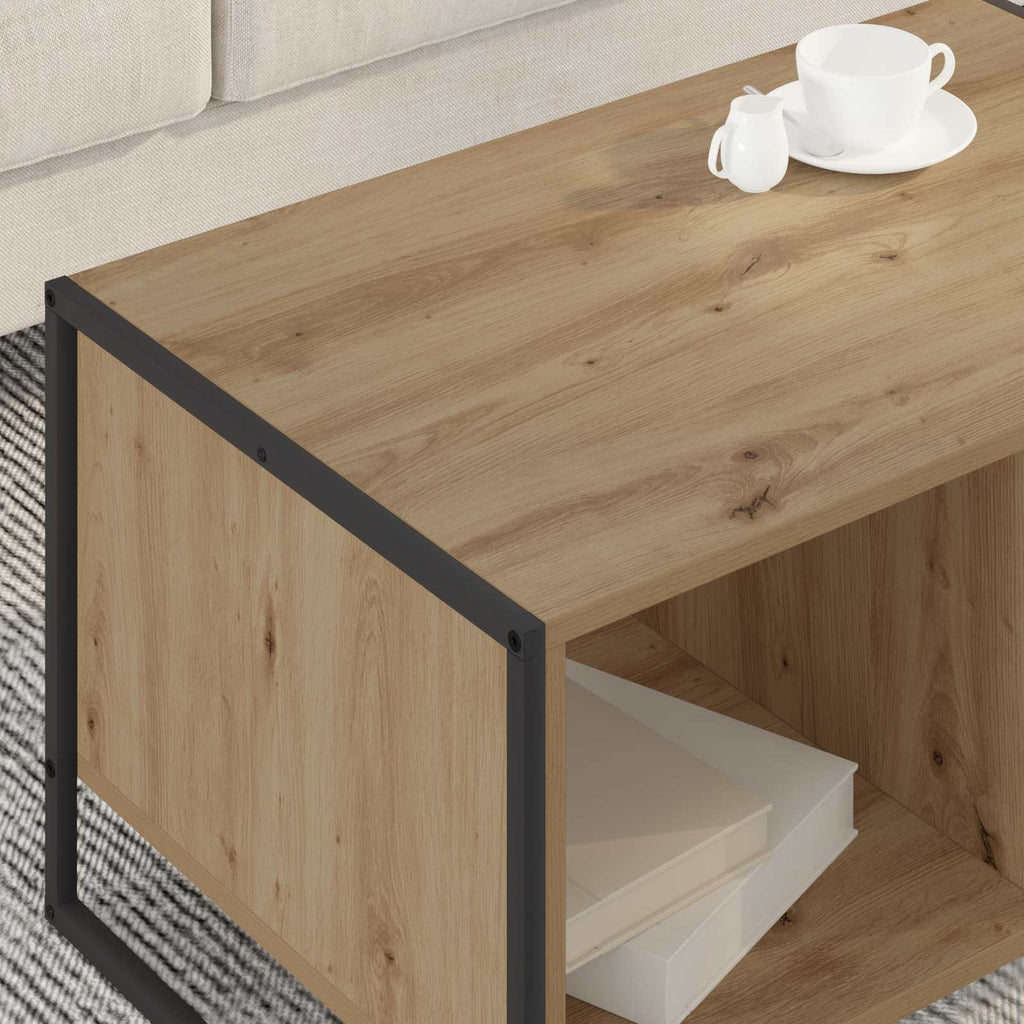 vidaXL Couchtisch Kunsthandwerk Eiche 80 x 50 x 40 cm Holzwerkstoff