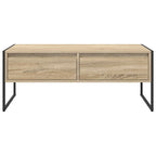 vidaXL Couchtisch mit Schubladen Sonoma 100 x 46 x 40 cm Holzwerkstoff