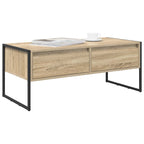 vidaXL Couchtisch mit Schubladen Sonoma 100 x 46 x 40 cm Holzwerkstoff