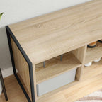 vidaXL Schuhschrank mit Speicher Sonoma 100 x 35 x 44 cm Holzwerkstoff