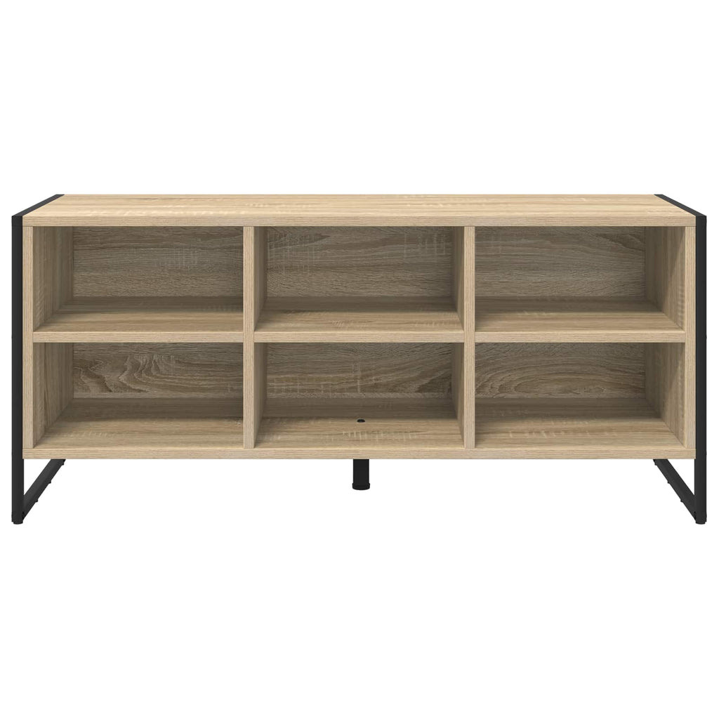 vidaXL Schuhschrank mit Speicher Sonoma 100 x 35 x 44 cm Holzwerkstoff