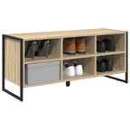 vidaXL Schuhschrank mit Speicher Sonoma 100 x 35 x 44 cm Holzwerkstoff