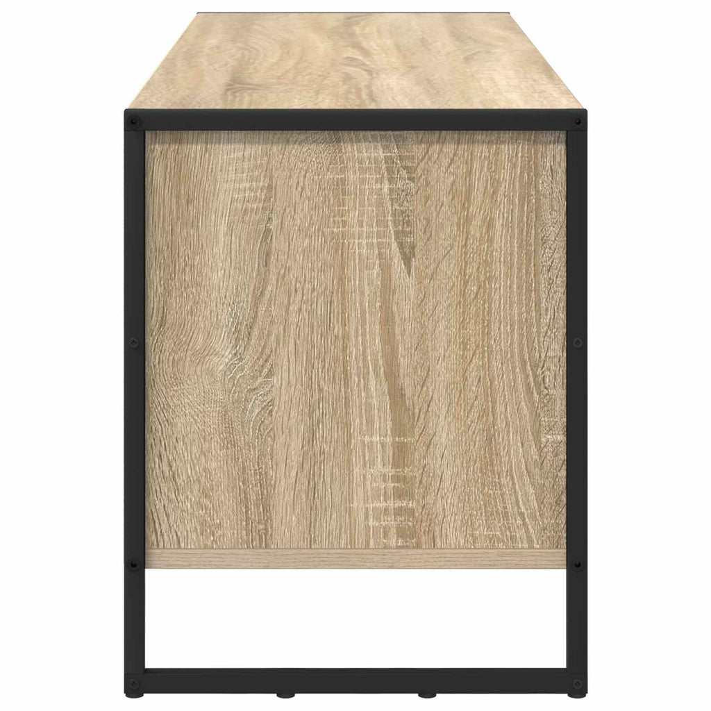vidaXL Schuhschrank mit Speicher Sonoma 100 x 35 x 44 cm Holzwerkstoff