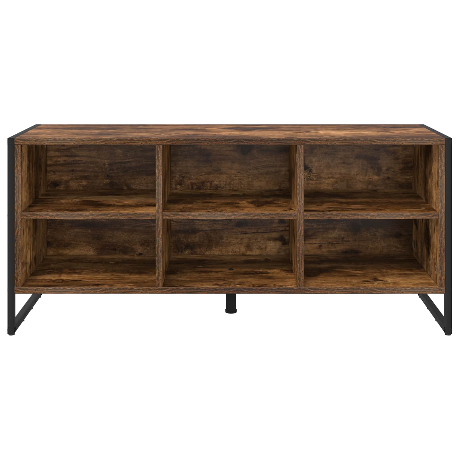 vidaXL Schuhschrank Raucharbe 100 x 35 x 44 cm Holzwerkstoff