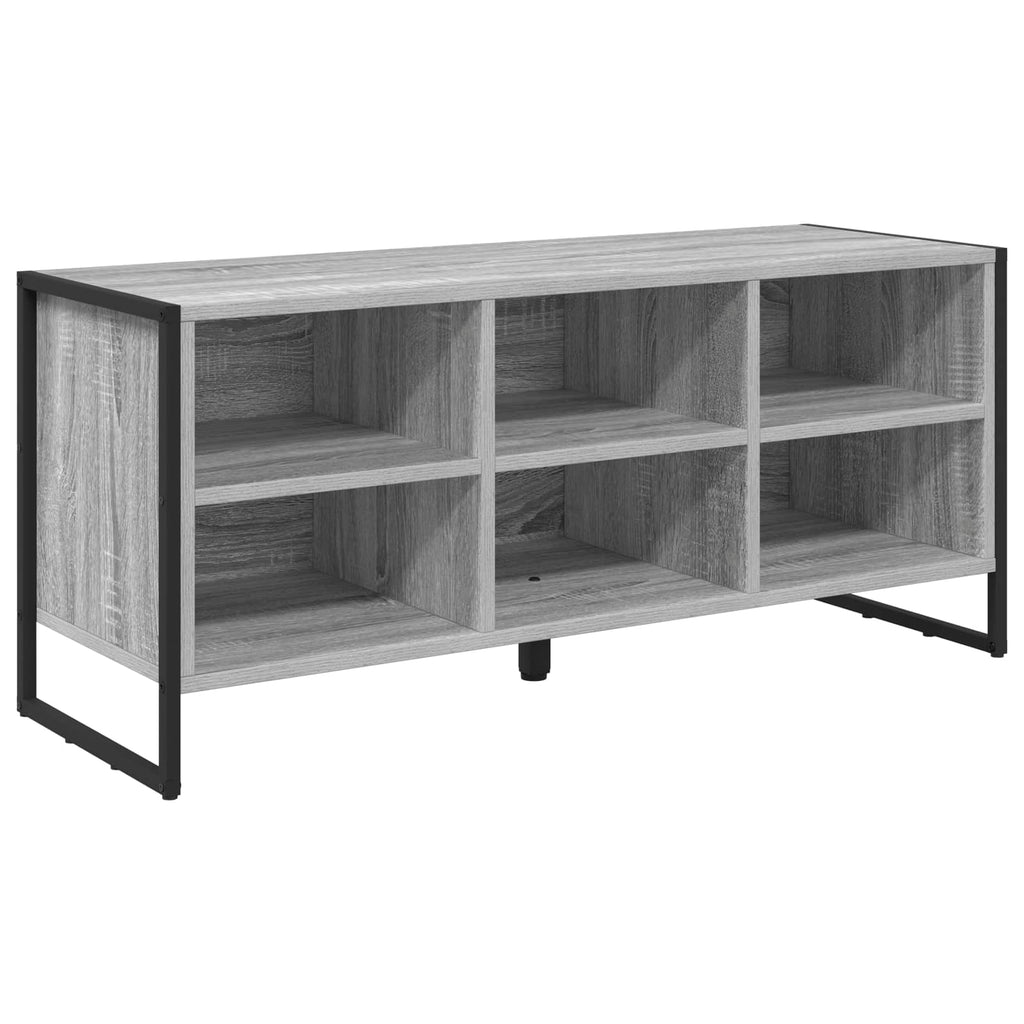 vidaXL Schuhschrank Graues Sonoma 100 x 35 x 44 cm Holzwerkstoff