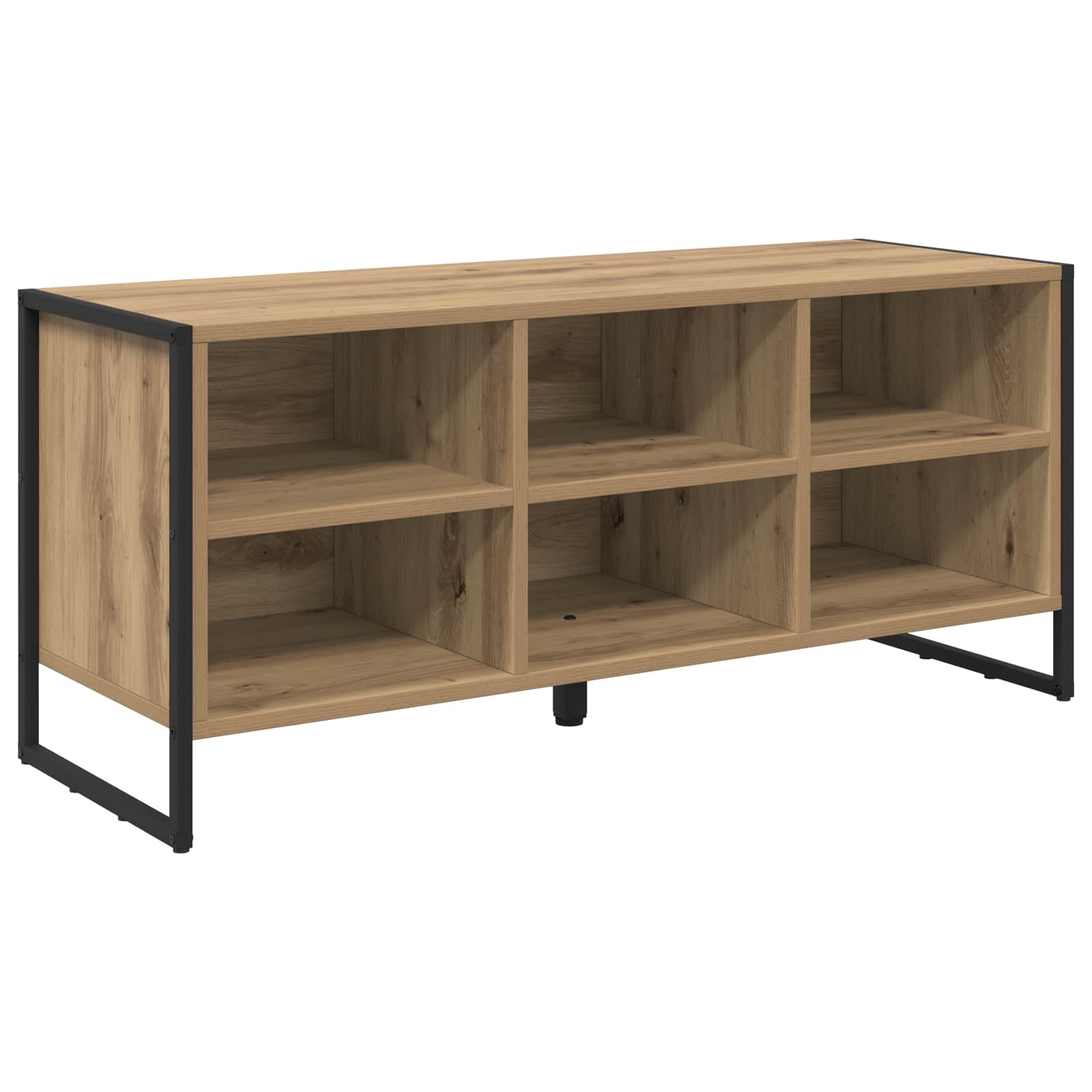 vidaXL Schuhschrank Kunsthandwerk Eiche 100 x 35 x 44 cm Holzwerkstoff
