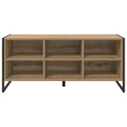 vidaXL Schuhschrank Kunsthandwerk Eiche 100 x 35 x 44 cm Holzwerkstoff