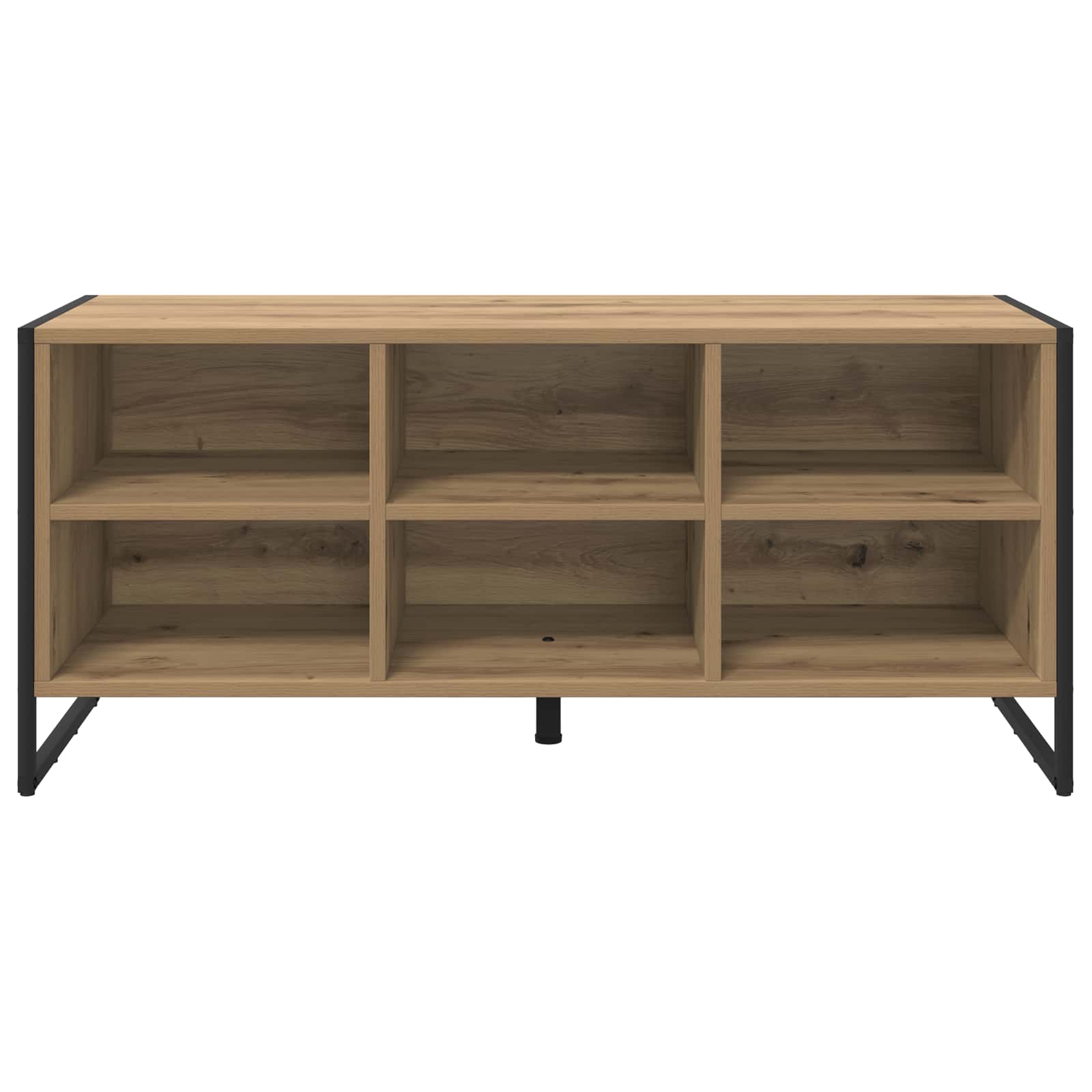 vidaXL Schuhschrank Kunsthandwerk Eiche 100 x 35 x 44 cm Holzwerkstoff
