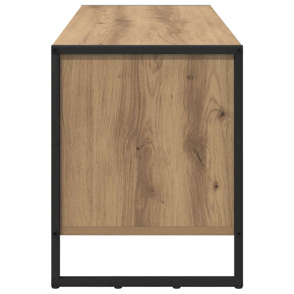 vidaXL Schuhschrank Kunsthandwerk Eiche 100 x 35 x 44 cm Holzwerkstoff