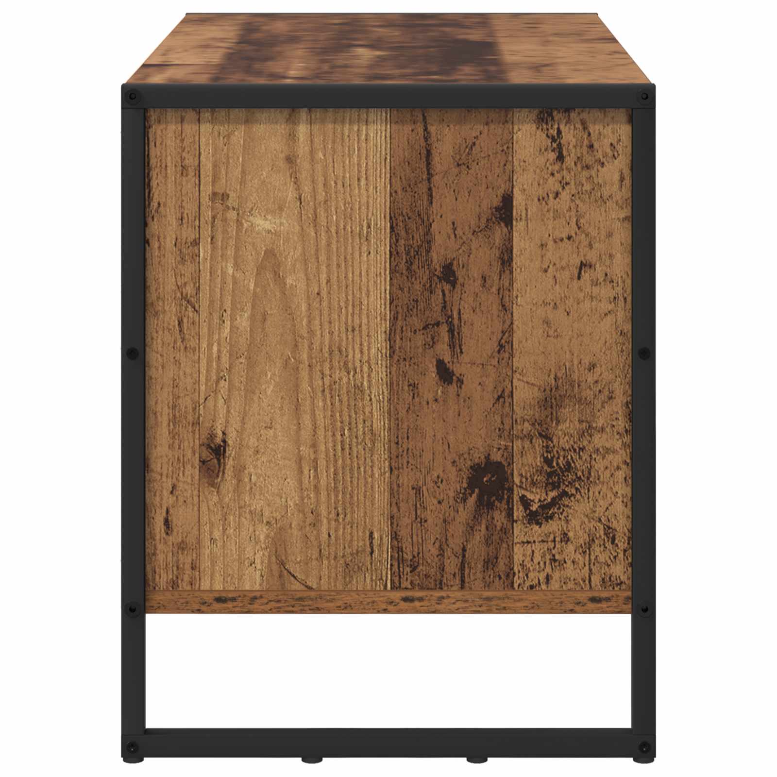vidaXL Schuhschrank mit Speicher Altholz 60 x 35 x 44 cm Holzwerkstoff