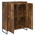 vidaXL Schuhschrank mit Tür Raucharbe 79 x 36 x 100 cm Holzwerkstoff