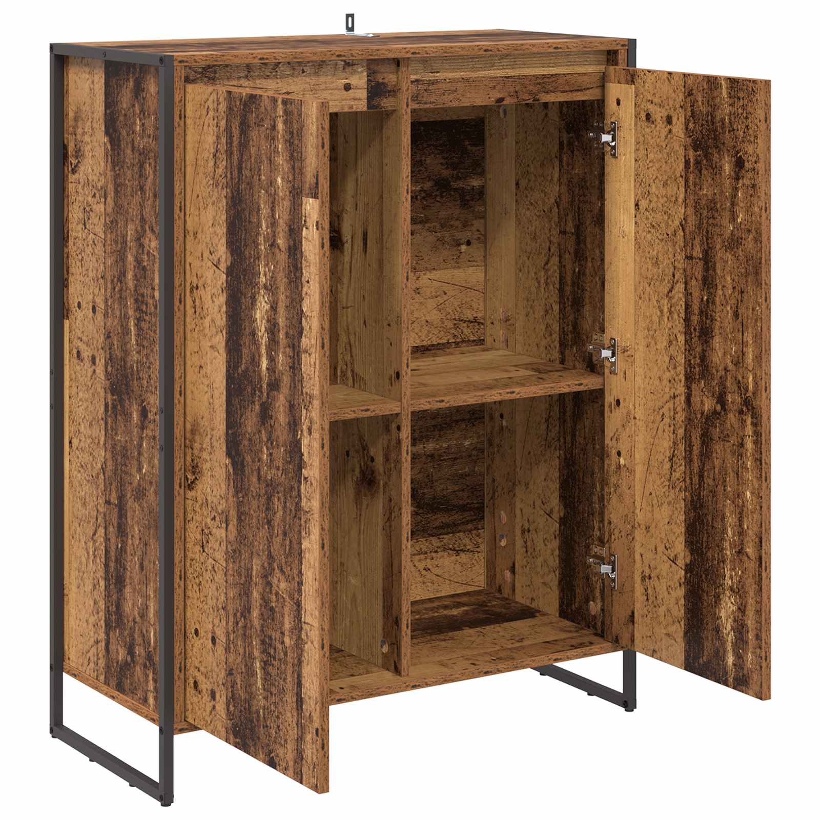 vidaXL Schuhschrank mit Tür Altholz 79 x 36 x 100 cm Holzwerkstoff
